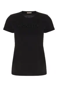 Moncler Black Cotton T-shirt