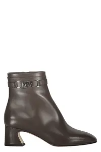 Ferragamo Leather Ankle Boots