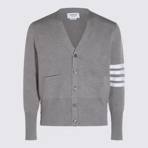 Thom Browne Grey Wool Knitwear