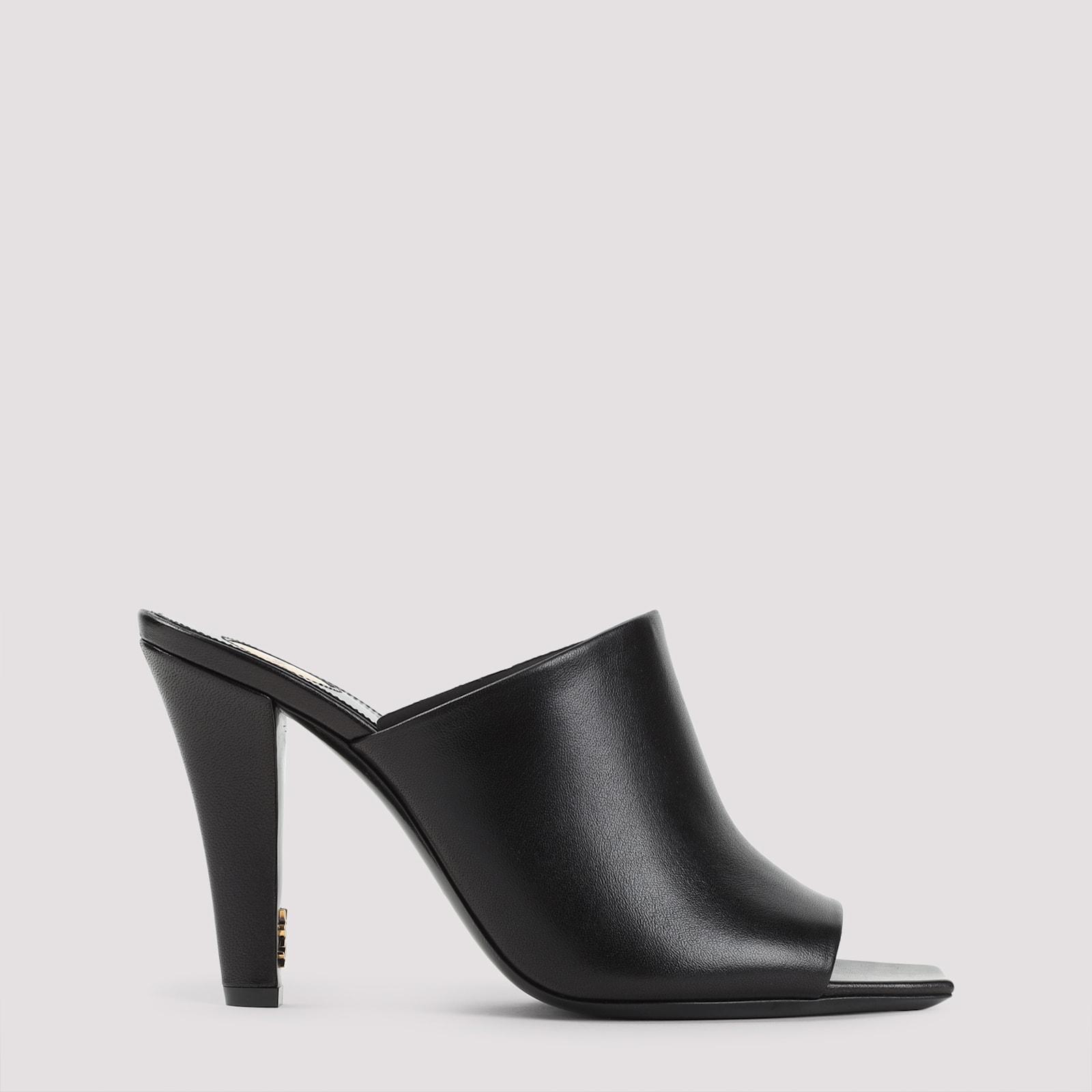 Saint Laurent Women's Calf Leather Sandals, Leather Mule Jill, and Jill 95 Mule in Black