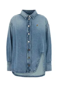 THE ATTICO Denim Oversize Shirt
