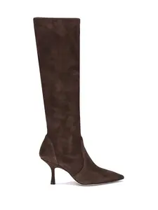 STUART WEITZMAN Suede High Boots and Naomi 75 High Heels Boots in Brown Suede
