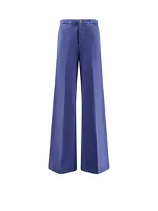 Chloé Flared Bottom Denim Trousers and Cotton Flare Pants