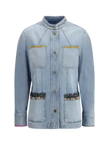 Valentino Denim Jacket With Embroidery