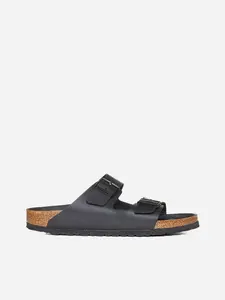 Birkenstock Arizona Leather-effect Sandals
