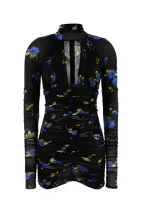 BLUMARINE Printed Jersey Mini Dress