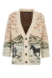 ALANUI Embroidered Wool Blend Cardigan