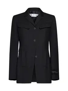Off-White Wool Single-breasted Blazer
