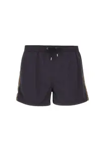 Paul Smith Men's Signature Stripe Swim Shorts in Black