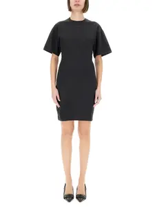 Courrèges Women's Short Cotton Dress in Black