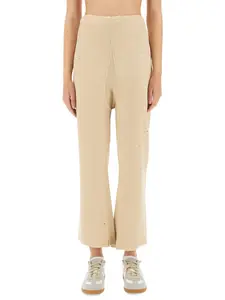 Maison Margiela Cotton Trousers in Ivory