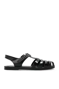 Off-White Women's Sandal With Logo in Black