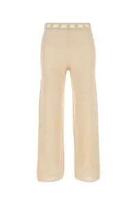 Bode Beige Crochet Pant