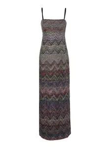 Missoni Multicolor Long Dress With Zigzag Motif