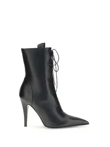 Alexander McQueen Leather Ankle Boots