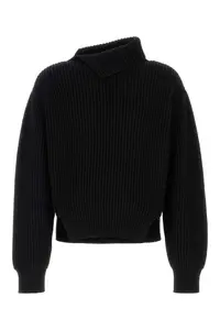 Jil Sander Black Wool Sweater