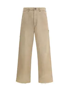 Maison Margiela Herringbone and Cotton Trousers