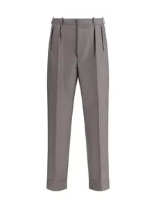 Maison Margiela Green Wool Trousers