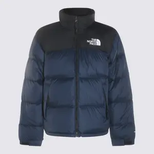 The North Face Blue Down Jacket and Retro Nuptse 1996 Jacket