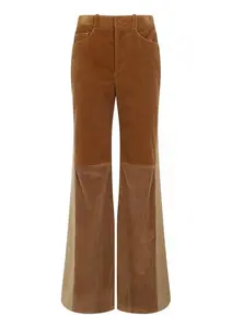 Chloé Patchwork Flared Trousers