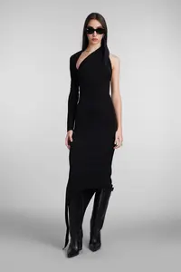 Courrèges Dress in Black Viscose