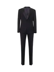 GIORGIO ARMANI Dark Navy Virgin Wool Tuxedo Suit