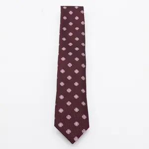 Zegna Burgundy Dark Red Silk Tie