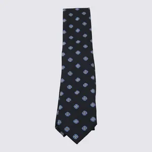 ZEGNA Navy Silk Tie
