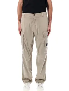 C.p. Company Men's Cargo Trousers and Stretch Sateen Loose Cargo Pants