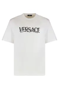 Versace Logo Cotton T-shirt