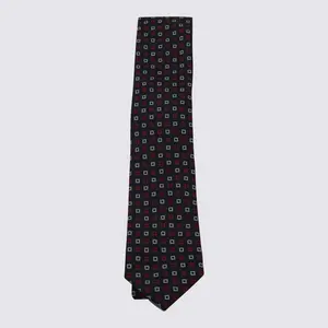 ZEGNA Navy Silk Tie