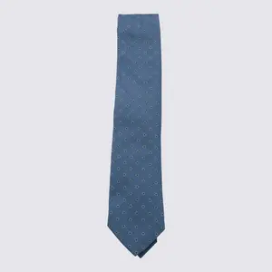Zegna Light Blue Silk Tie