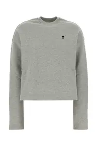 Ami Alexandre Mattiussi Grey Cotton Sweatshirt