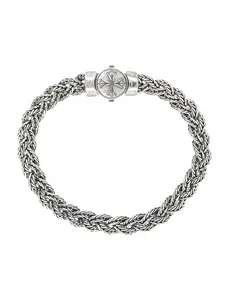 Emanuele Bicocchi Diamond-cut Flat Braided Bracelet