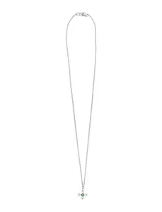 Emanuele Bicocchi Crest And Crystal Necklace