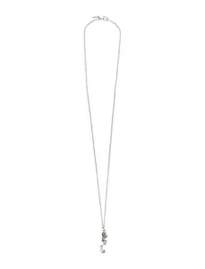 Emanuele Bicocchi Rose And Skull Pendant Necklace