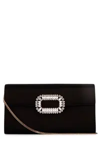 Roger Vivier Envelope Flap Sexy Clutch and Satin Clutch Bag