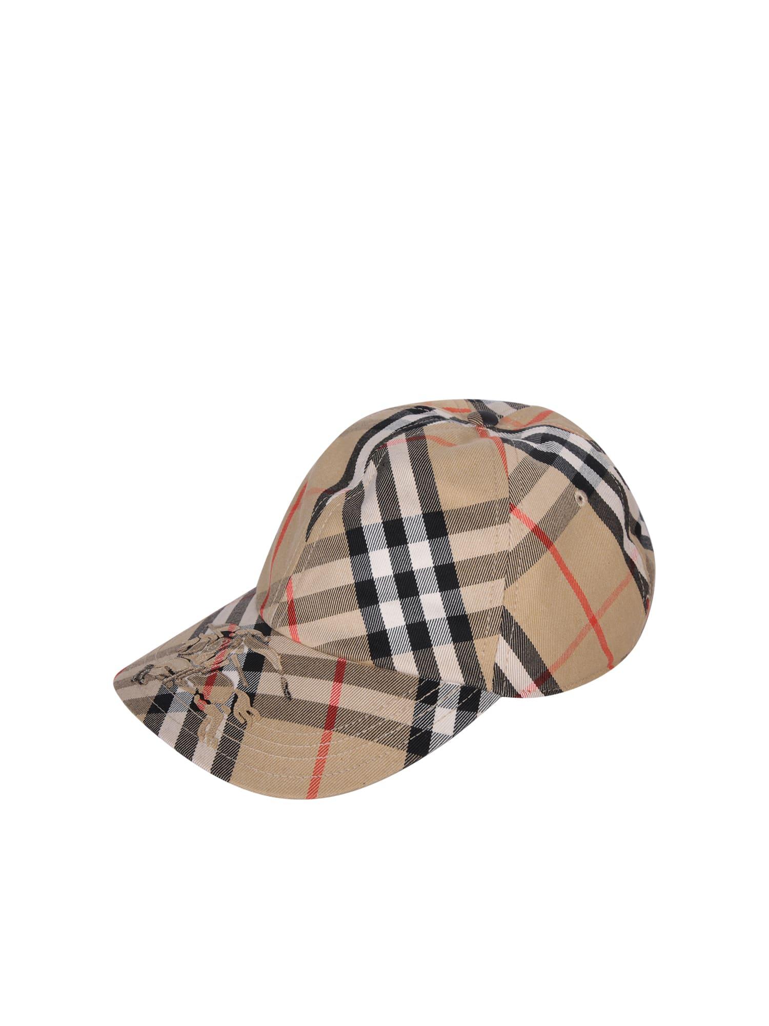 Burberry Bias Check Cap