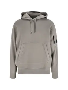 C.P. Company Logo Hoodie and Diagonal Raised Fleece Hooded Sweatshirt