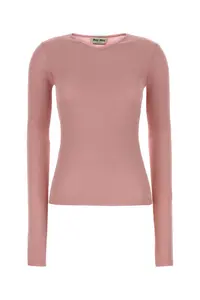 Miu Miu Pink Silk T-shirt