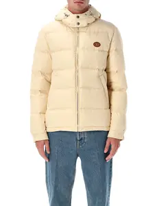 Valentino Garavani Valentino Hooded Down Jacket with Vlogo Patch