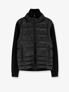 Moncler Grenoble Wool Blend Jacket with Logo Detail