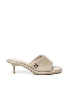 Pinko Nappa Leather Slippers