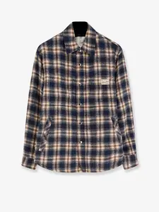 DUNST Madras Pattern Flannel Jacket