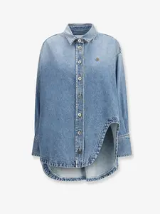 THE ATTICO Oversize Denim Shirt