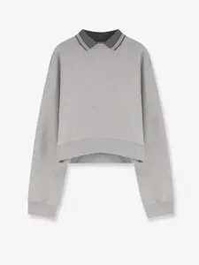Miu Miu Mélange cotton sweatshirt
