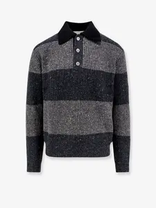 DUNST Chunky Rugby Wool Blend Sweater