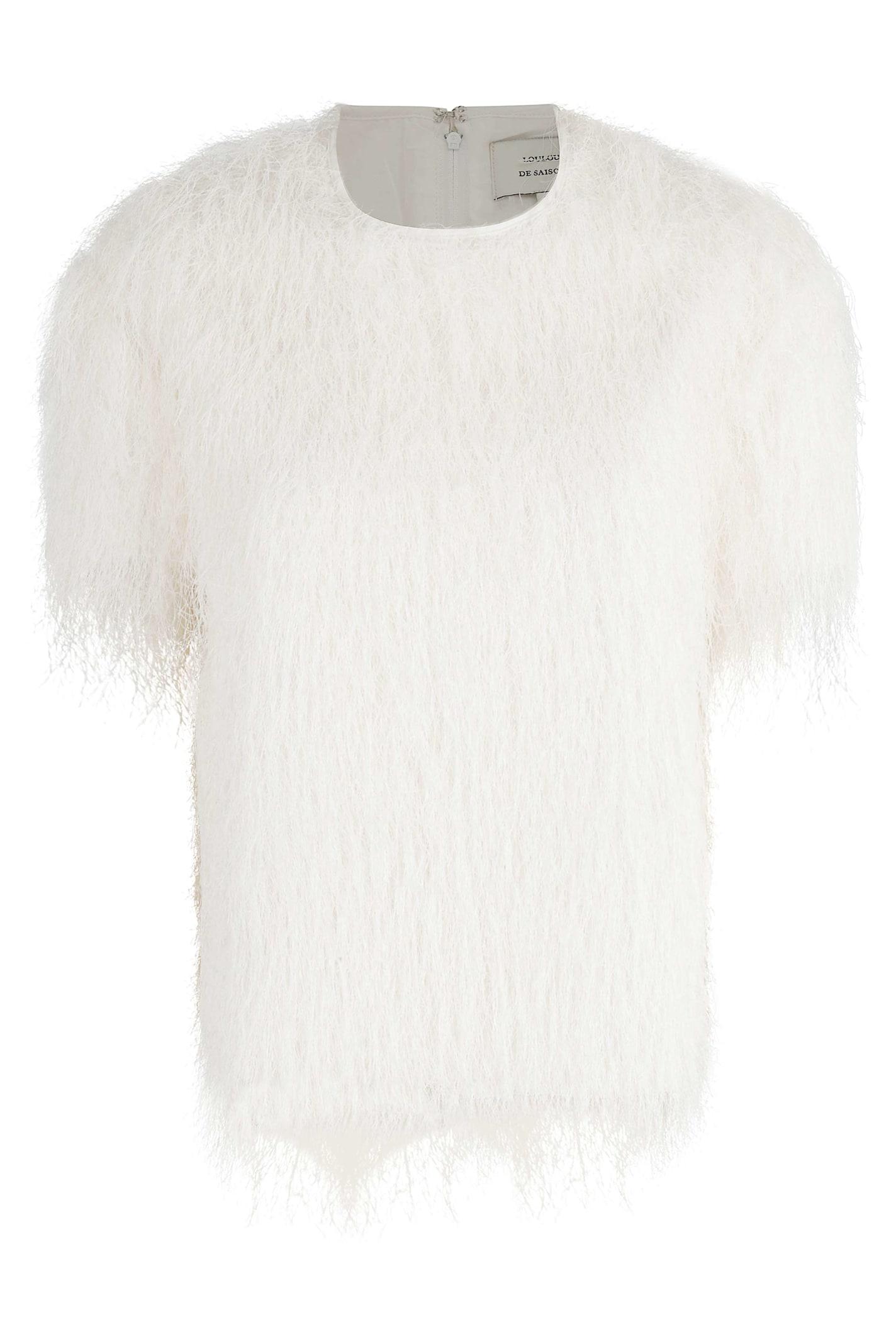 Loulou Studio Zaro Short Sleeve Top