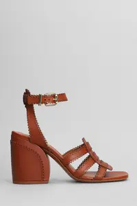 ZIMMERMANN Goldie Sandal 85 Sandals In Brown Leather