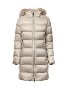 Colmar Long Down Jacket With Faux Fur